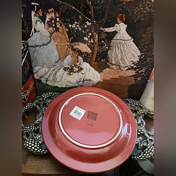 Tabletops Gallery Stoneware "Playa" Red 10.5"Brick Set/4 Dinner Plates Retired🍅 - Picture 6 of 7